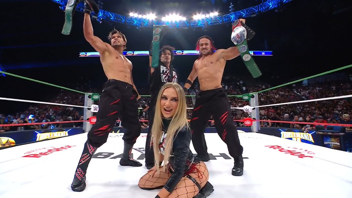 The NEW AAA World Trios Champions Los Perros del Mal are here to STAY! 😤