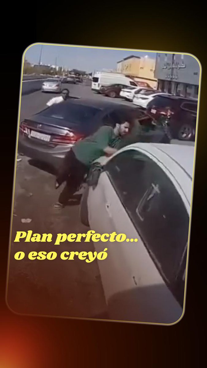 🧐Un hombre intenta robar un auto, pero no tiene éxito