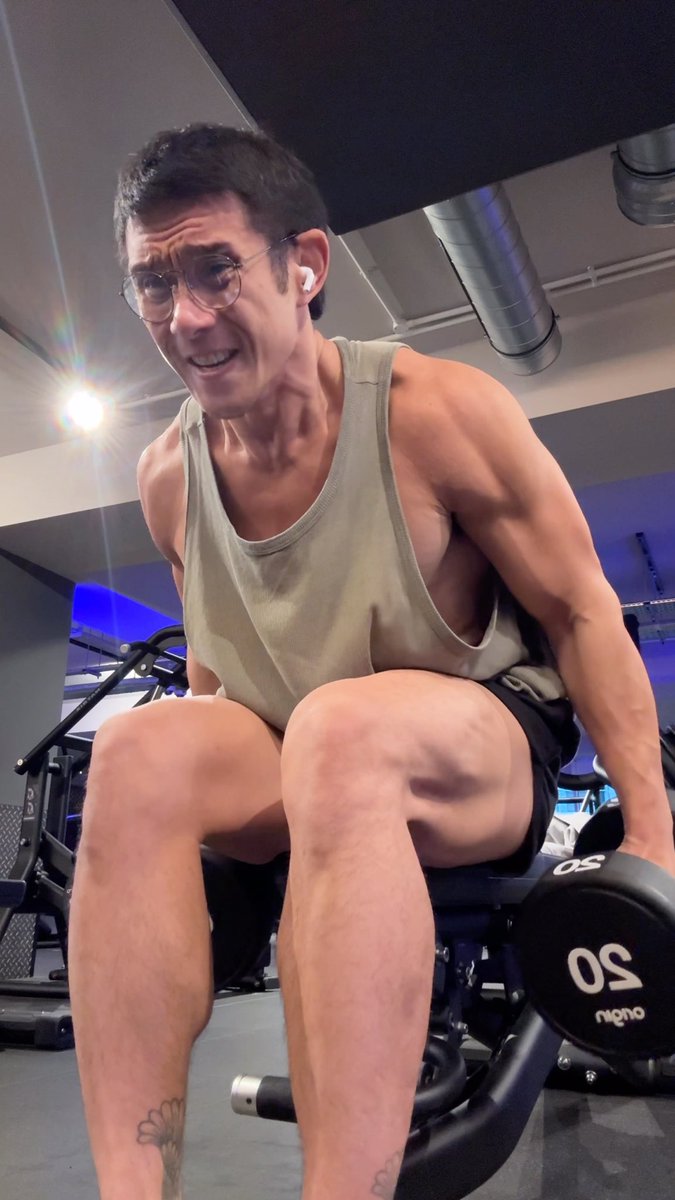 Workout with daddy.