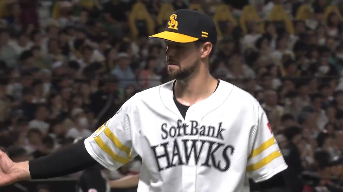 福岡ソフトバンク ラトリッジ 投手が来日初登板初先発初勝利㊗️ 5回4奪三振無四球1失点のピッチング⚾️