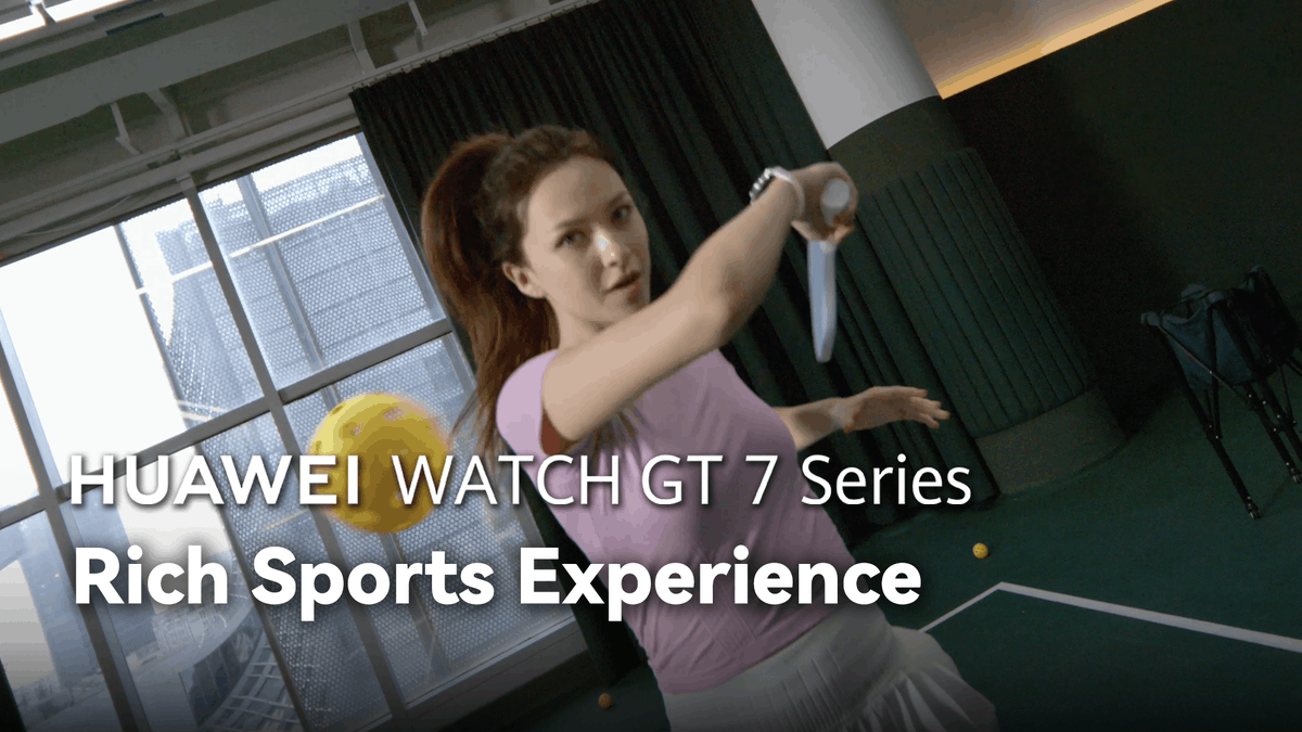 Get to know your game with every swing. 🏓 #HUAWEIWATCHGT7Series tracks your swings, forehand and backhand data, heart rate, and more, helping you better understand your rhythm and playing style on the court. #ChasetheWild
