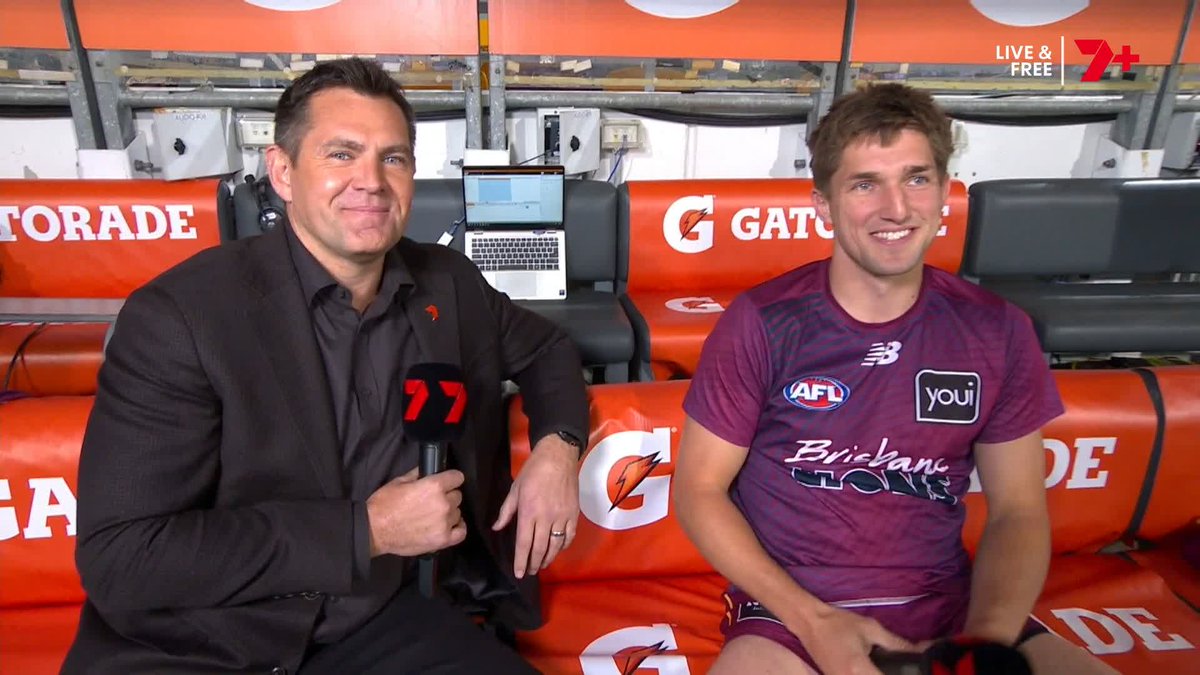 "I think we needed something to get us up and about (after last week) and I think my re-signing might help a few of the boys with that." 🗣️ Zac Bailey on re-signing with Brisbane until 2034 #AFLFinals