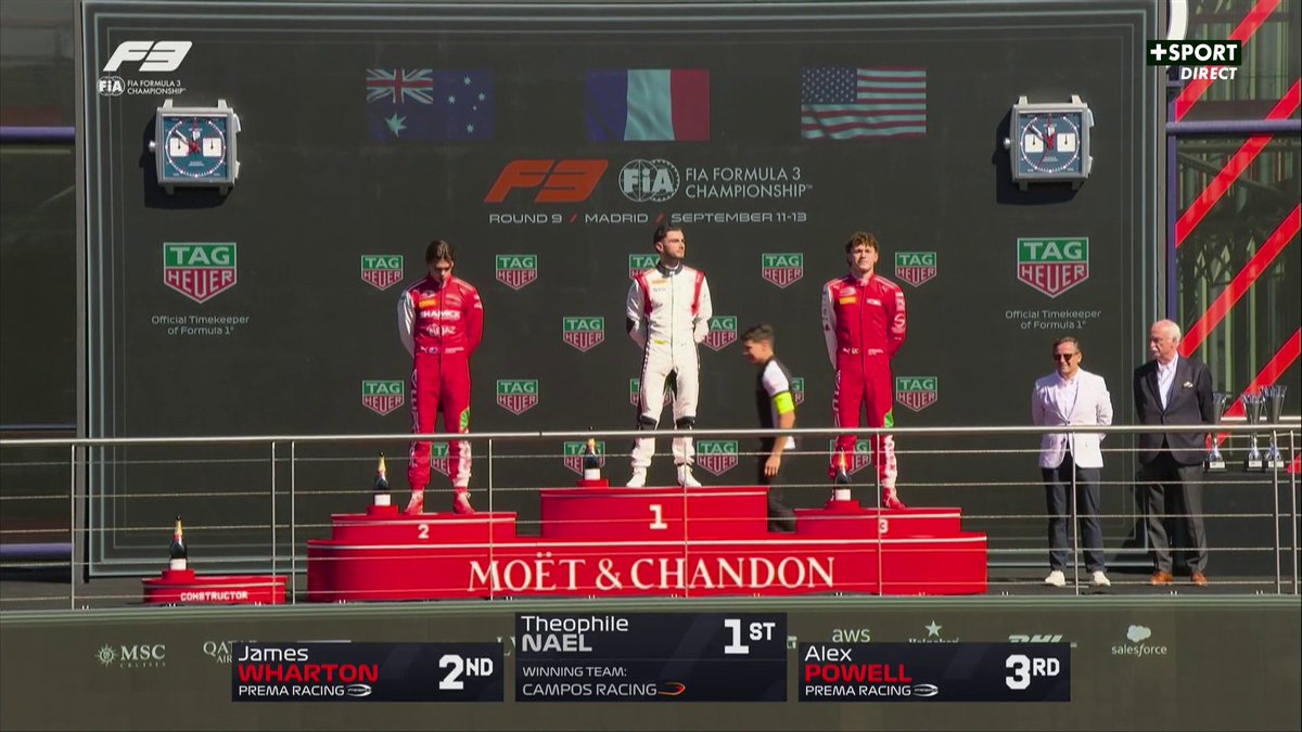 La Marseillaise pour Théophile Naël 🇫🇷🤩 #SpanishGP #F3