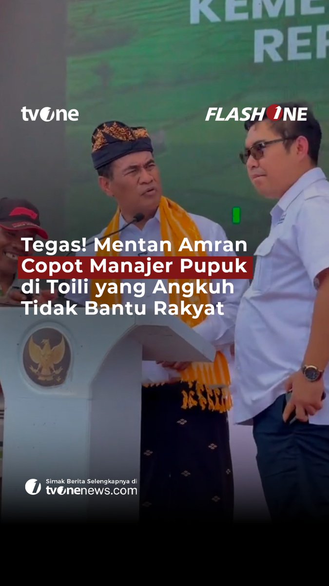 Mentan Andi Amran Sulaiman memerintahkan pencopotan manajer pupuk di Toili, Banggai, setelah petani mengeluhkan sulitnya mendapatkan pupuk bersubsidi. Selengkapnya di video berikut ini! #ForYourInformation #CariBeritaditvOne #Kementan #AmranSulaiman #Petani #FYI02 #ZA03