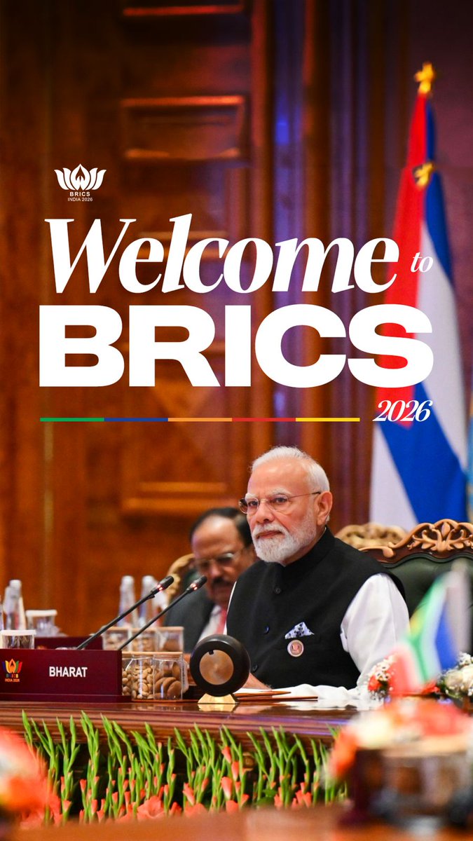 Swagatam BRICS leaders for the 2026 Summit.