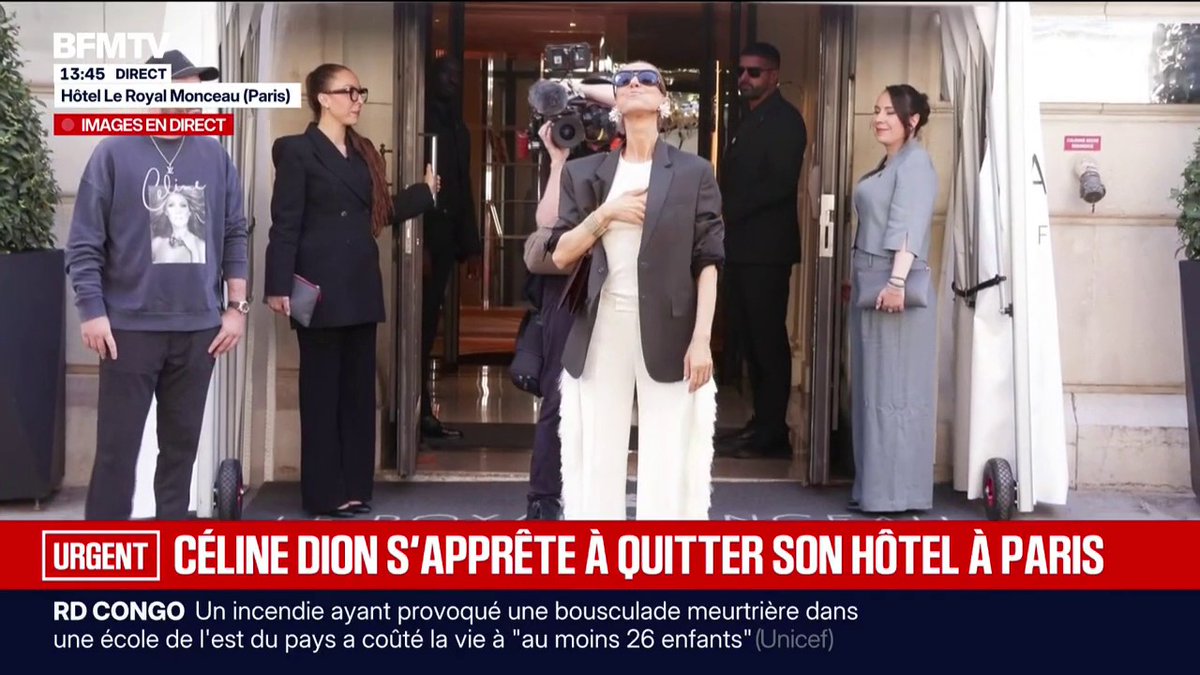 Céline Dion a quitté son hôtel, à quelques heures de son premier concert parisien