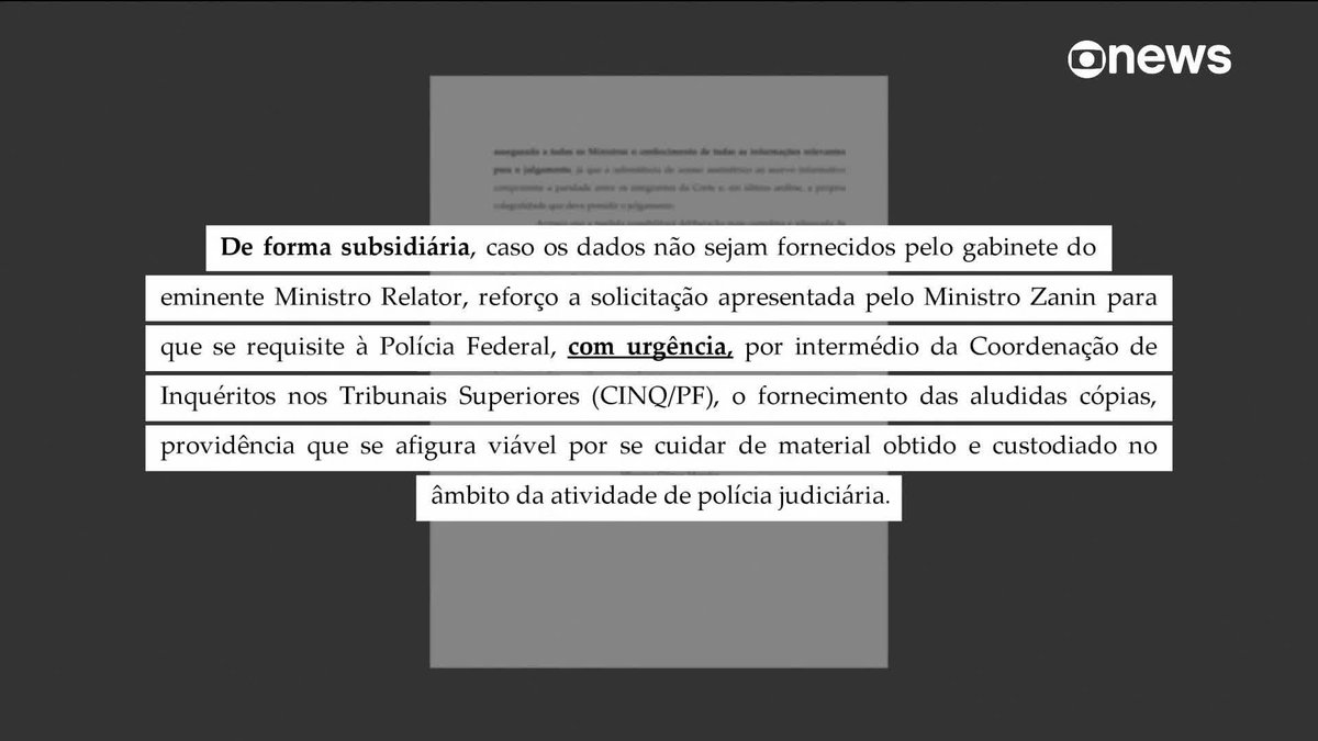 O ministro Gilmar Mendes, do STF, reforçou o pedido de acesso integral ao conteúdo do celular do ex-banqueiro Daniel Vorcaro. Saiba mais. 📸: Nelson Jr./ STF ➡️ Assista ao #JornalGloboNews na TV e no Globoplay