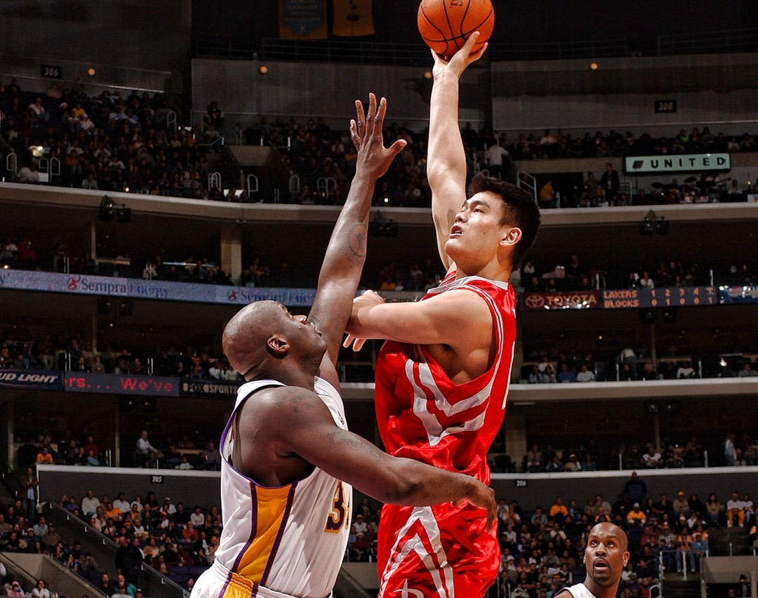 HBD 7'6" YAO MING 1st pick (2002) Played 9 seasons (486 GMS) All-Star 8 seasons Most All-Star votes twice All-NBA 5x (2004-2009) Basketball Hall Of Fame (2016)