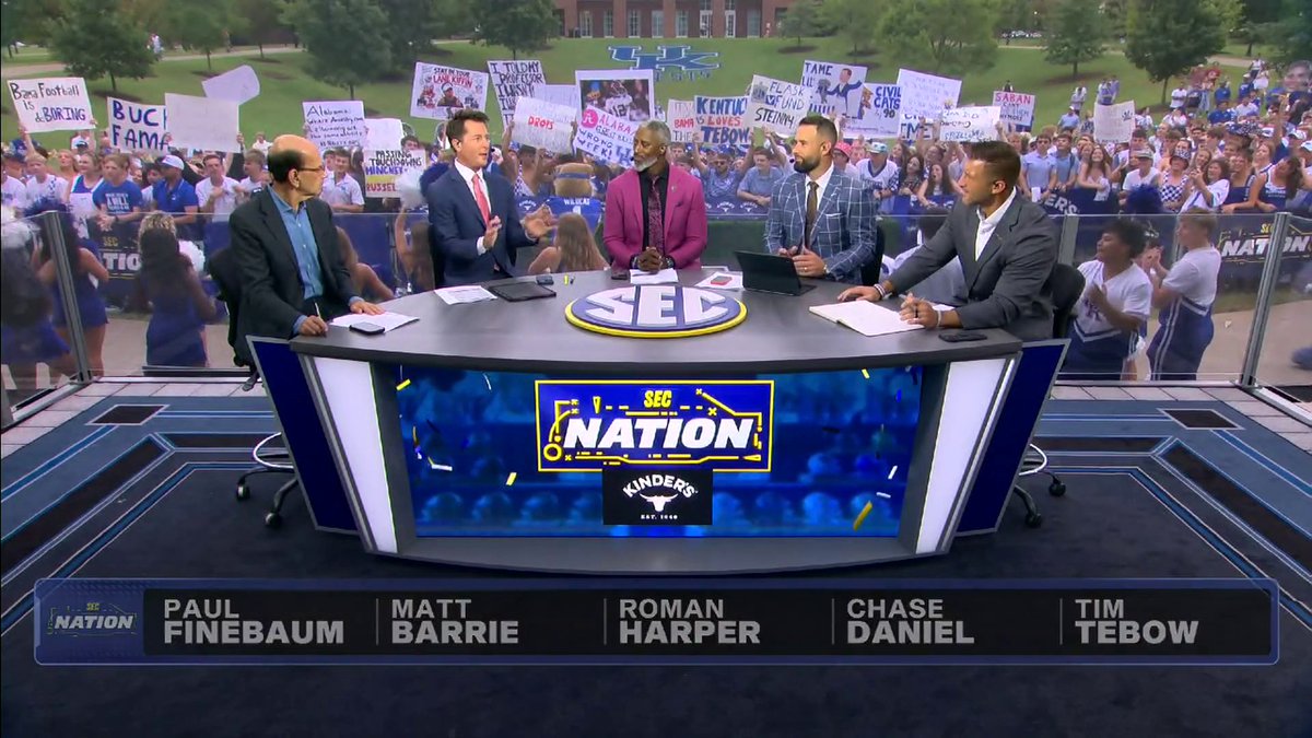 HERE. WE. GO. SEC Nation is live from Lexington 😼