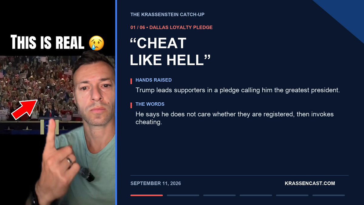 Hey Democrats, "Cheat like hell" in the election. Wait what? That's illegal to say? I'm sorry.