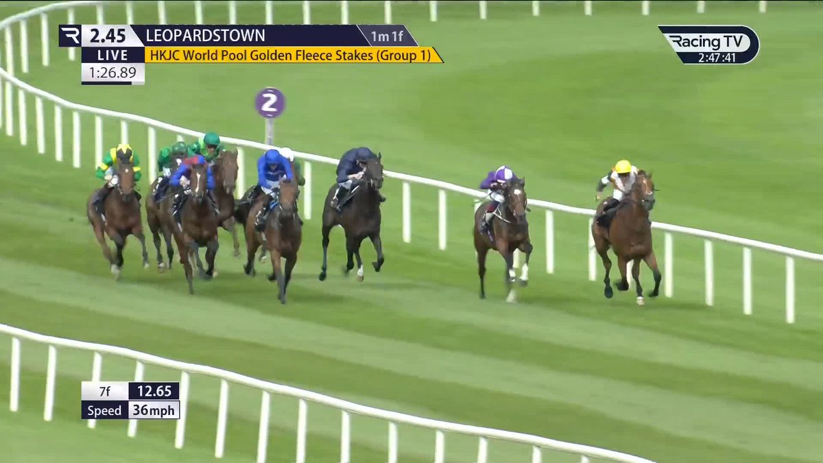 🗣️"Darkness Falls has swept by them." 🌬️ Strong in the market beforehand, the favourite lands the now Group 1 Golden Fleece Stakes with something to spare. HKJC Racing | World Pool | Ballydoyle Racing
