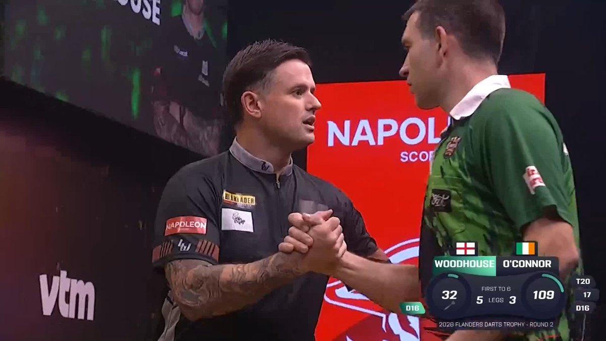 WOODY DENIES WILLIE! Luke Woodhouse delivers a classy display to defeat William O'Connor in our penultimate game of the afternoon, averaging just under 99 to complete a 6-3 success! 📺 #ET13