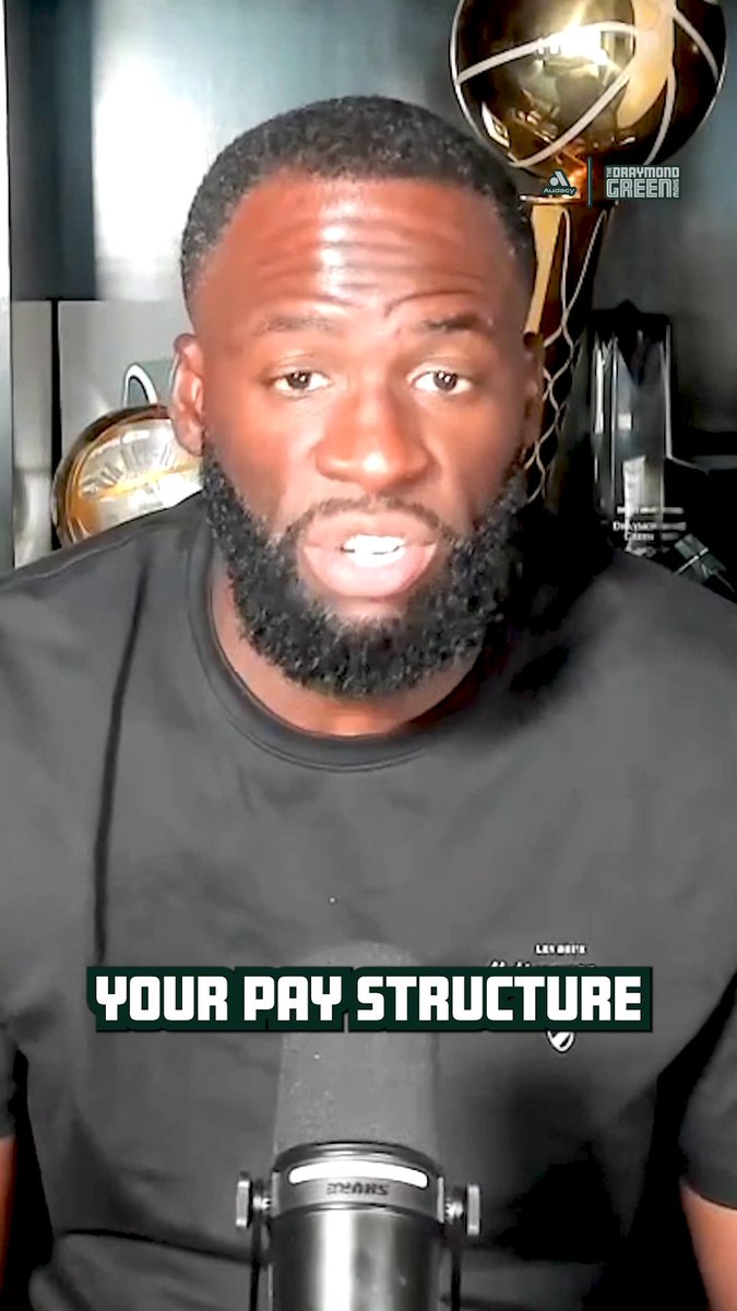 Draymond on NBA pay structure "Most people are paid every 1st and the 15th all year, an NBA rookie can take an advance up to 15% of their salary once they're signed... what you should understand about rookies is the rookies don't get their 1st paycheck till November 15th, a month and a half into the season... but you can negotiate, some guys get 50% of their salary by October 1st, and then they divvy up the rest and I think last paycheck is in April, so you're not paid from April to November... so that's the structure of how we paid."