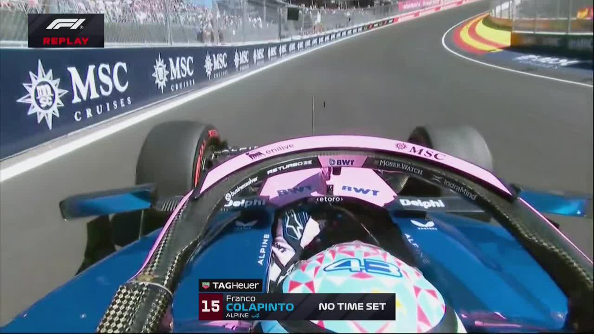 ¡QUÉ REFLEJOS DE FRANCO COLAPINTO! 📺 Mirá la 🏎️ #Formula1 en el Plan Premium de Disney+ Latinoamérica