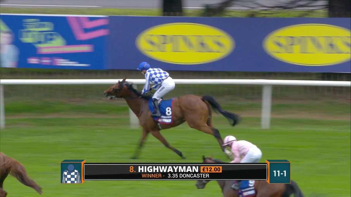 HIGHWAYMAN WINS THE BETFRED ST LEGER! 🏆 Saffie Osborne etches her name in history, the first ever female rider to win a classic! #ITVRacing | saffie osborne