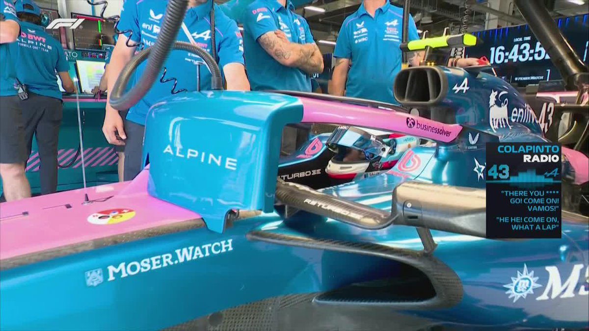 ¡FRANCO ESTÁ FELIZ Y LOS ARGENTINOS TAMBIÉN! Colapinto no pudo contener la alegría tras meterse en la Q3 en Madring. 📺 #SpanishGP | Toda la temporada de #F1 por #DisneyPlus Plan Premium