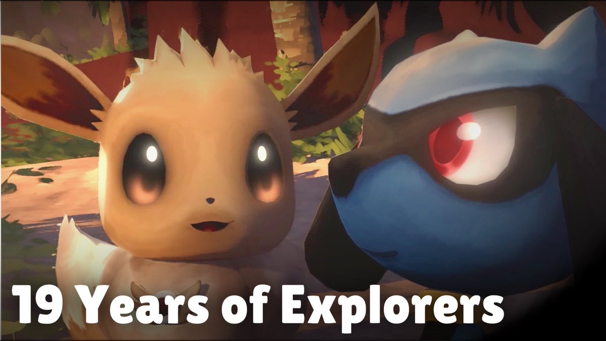 🎉Today is the 19th Anniversary of the EXPLORERS games in Japan! 🎉 So here is a little tribute animation I made to celebrate! It's the iconic "On The Beach At Dusk" scene... but a little bit different. #PMD