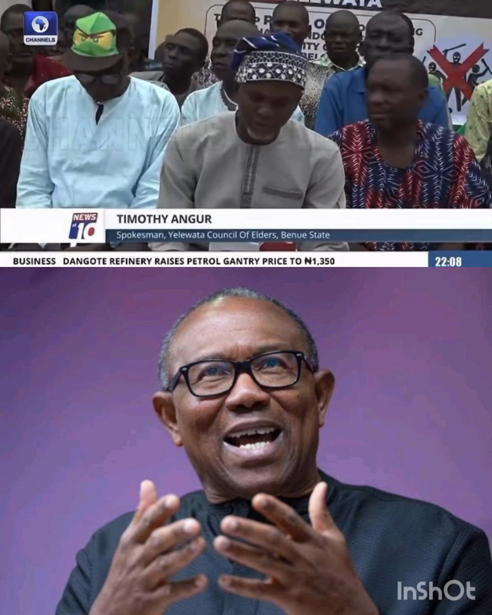 “We wish to apologise to Mr Peter Obi for the h@rassment.” — Yelewata people and other people of Benue State plead with NDC presidential candidate, Mr Peter Obi, to come back and visit them.
