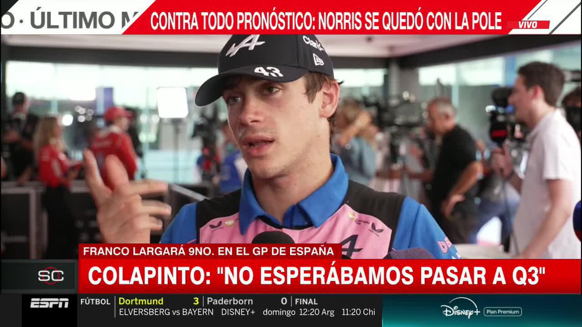 "NO ESPERÁBAMOS PASAR A Q3, NO TENÍAMOS EL RITMO". Franco Colapinto habló sobre el rendimiento de su Alpine en la clasificación en Madring. ¡El argentino llegó a Q3 y largará 9° en la carrera! 📺 #SpanishGP | Toda la temporada de #F1 por #DisneyPlus Plan Premium
