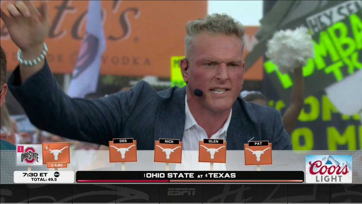 WE GOT A FLYOVER AT GAMEDAY SO YOU KNOW PAT HAD TO PICK THE LONGHORNS 🤘 Pat McAfee | Laughlin AFB