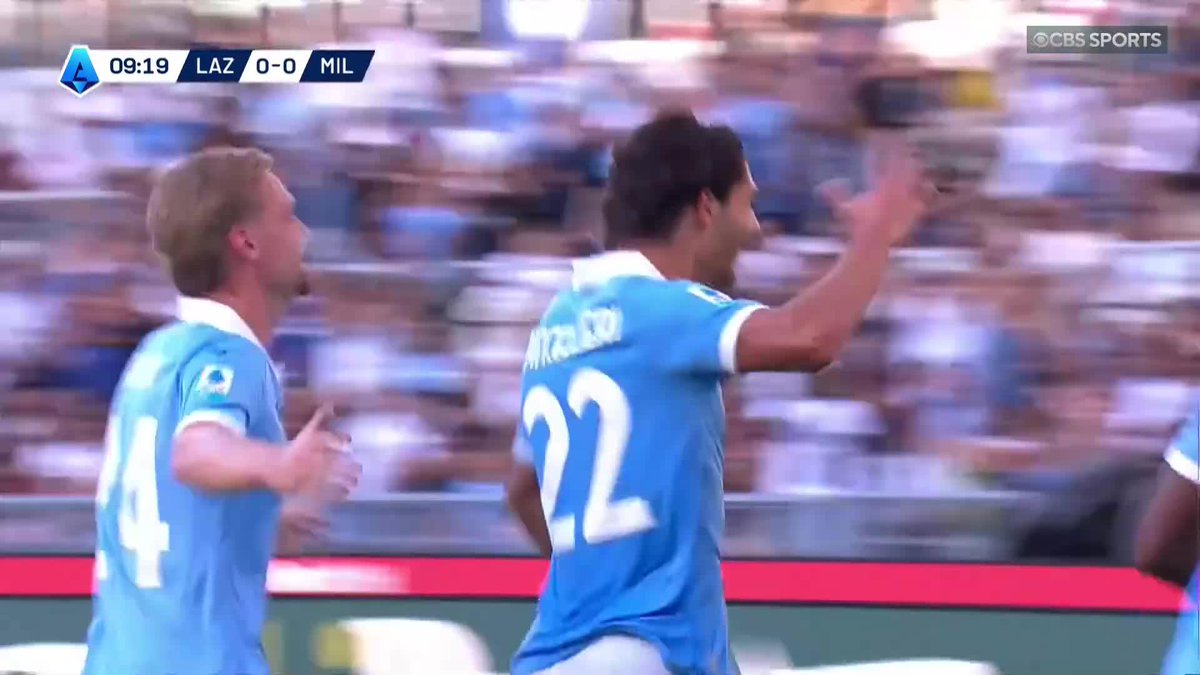 Matteo Cancellieri capitalizes on Lazio’s electric start against Milan ⚡️ His goal has his side up 1-0 against Milan inside 10 minutes 🔥 Watch Serie A on Paramount+ 📺