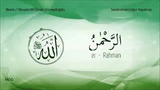 Esma-ül Hüsna... Dinlerken kuş gibi oldum... Herkese tavsiye ederim.