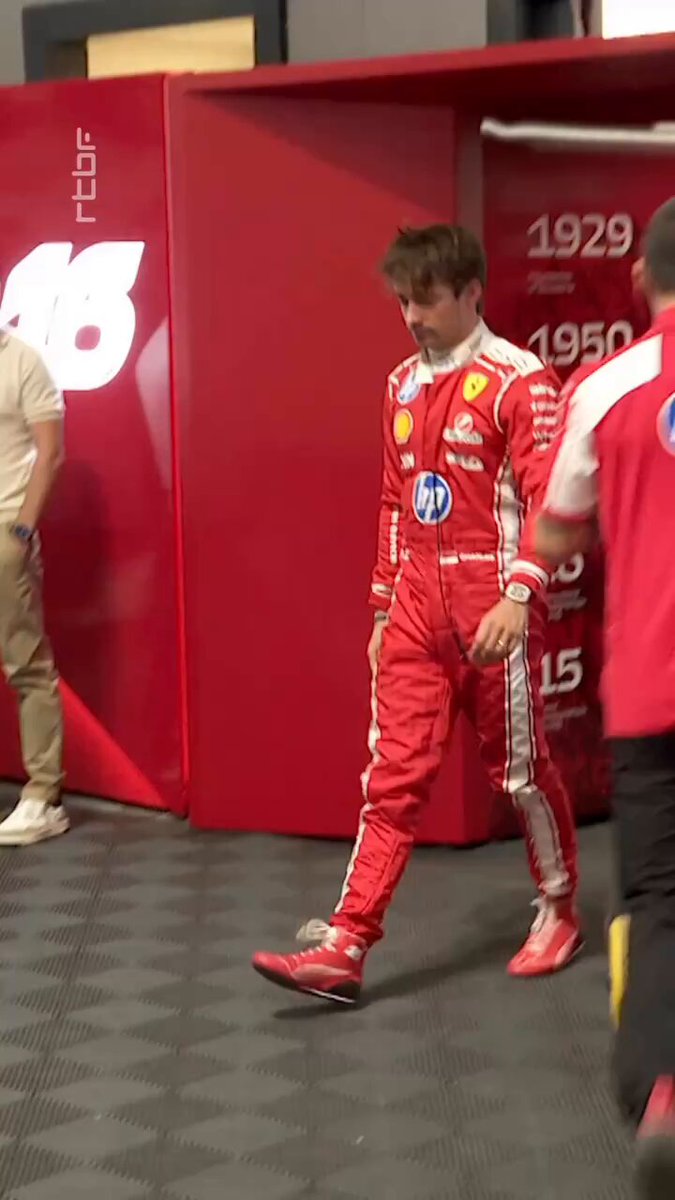 Charles with the tifosi after the FP3 ❤️ (📸 VIGNERON GAETAN)
