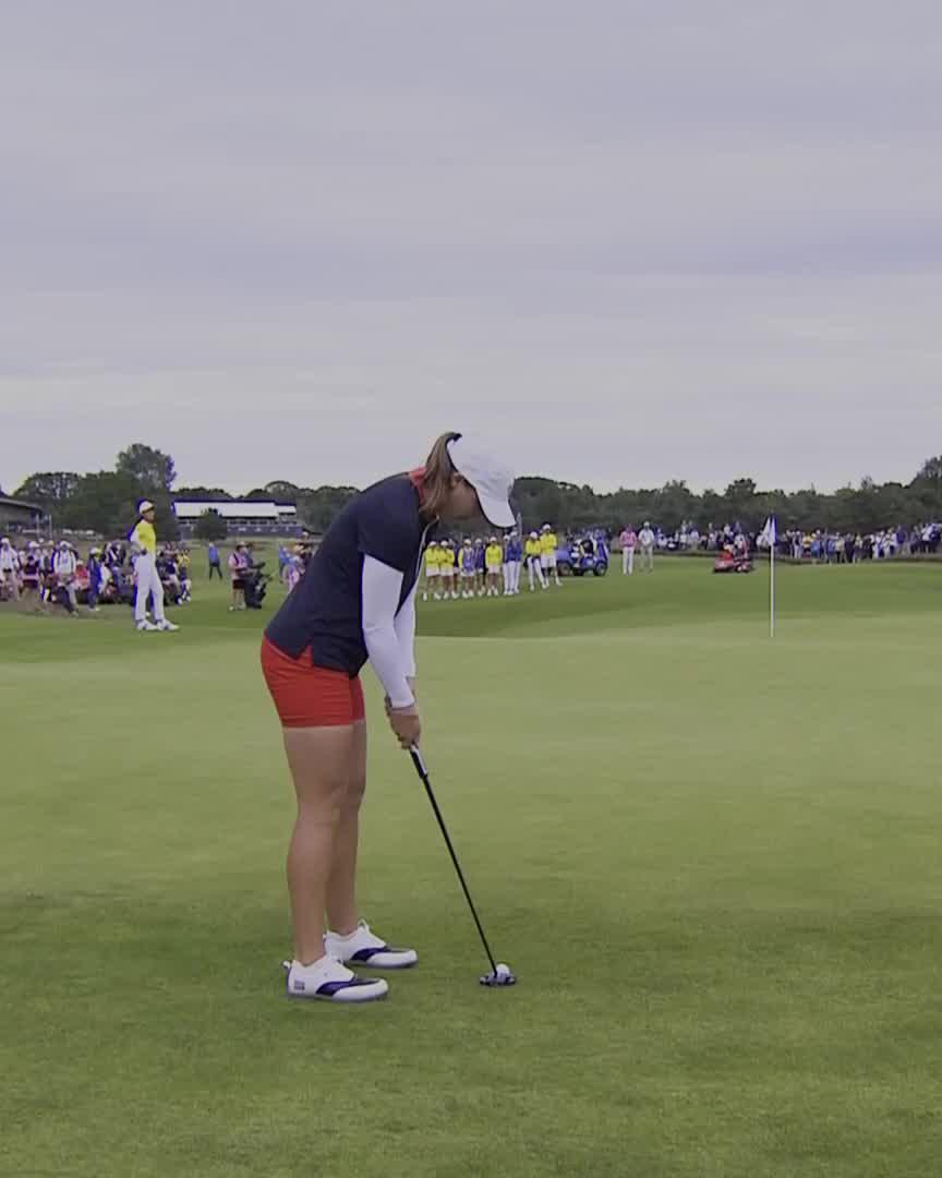 AN UNBELIEVABLE PUTT TO EXTEND THE MATCH FROM JENNIFER KUPCHO 🤯💥