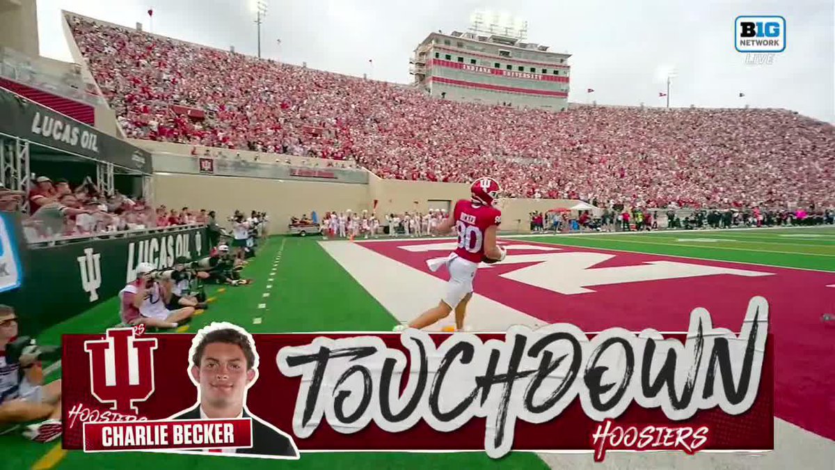 THIRD TOUCHDOWN OF THE DAY FOR CHARLIE BECKER ‼️ Indiana Football Watch on Big Ten Network
