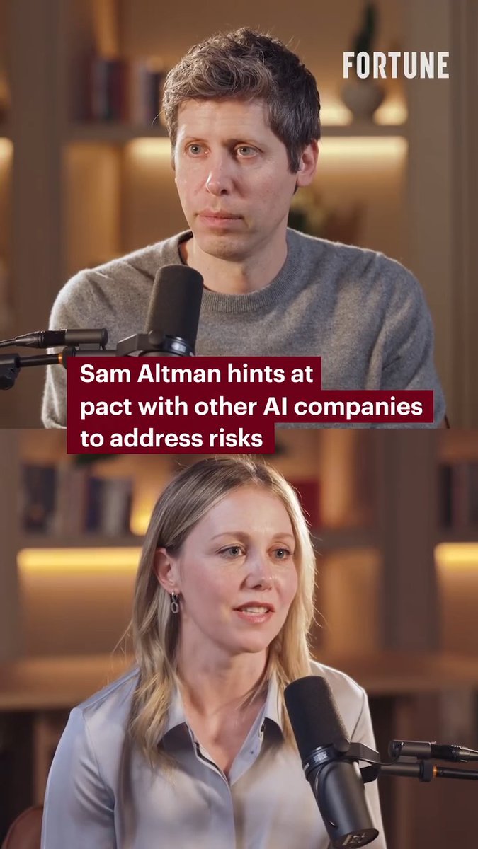 “I think that will happen.” OpenAI CEO Sam Altman hinted to Alyson Shontell that a small group of AI leaders could eventually come together to confront safety risks.