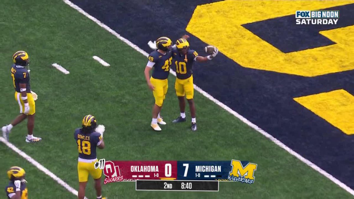 Gus Johnson: You don't want to give Sategna an opportunity to return it 🗣️ Michigan Football punter Cam Brown: Watch on FOX