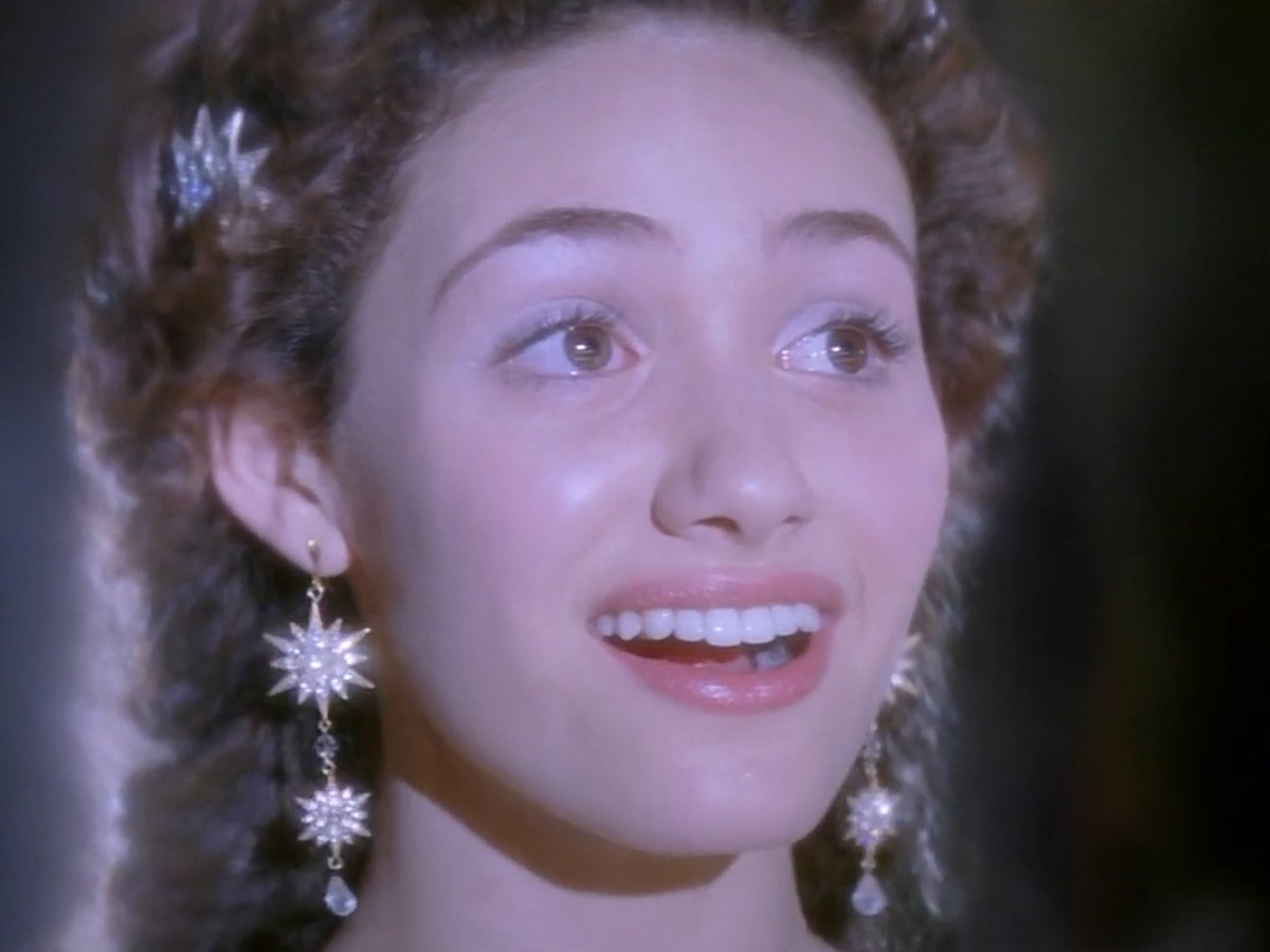 Thinking of Emmy Rossum's performance as Christine Daaé in Joel Schumacher's THE PHANTOM OF THE OPERA (2004). The film, which is based on Andrew Lloyd Webber's musical of the same name and also stars Gerard Butler, Patrick Wilson, Miranda Richardson and Minnie Driver, received three nominations at the 77th Oscars: Art Direction, Cinematography and Original Song ("Learn to Be Lonely").