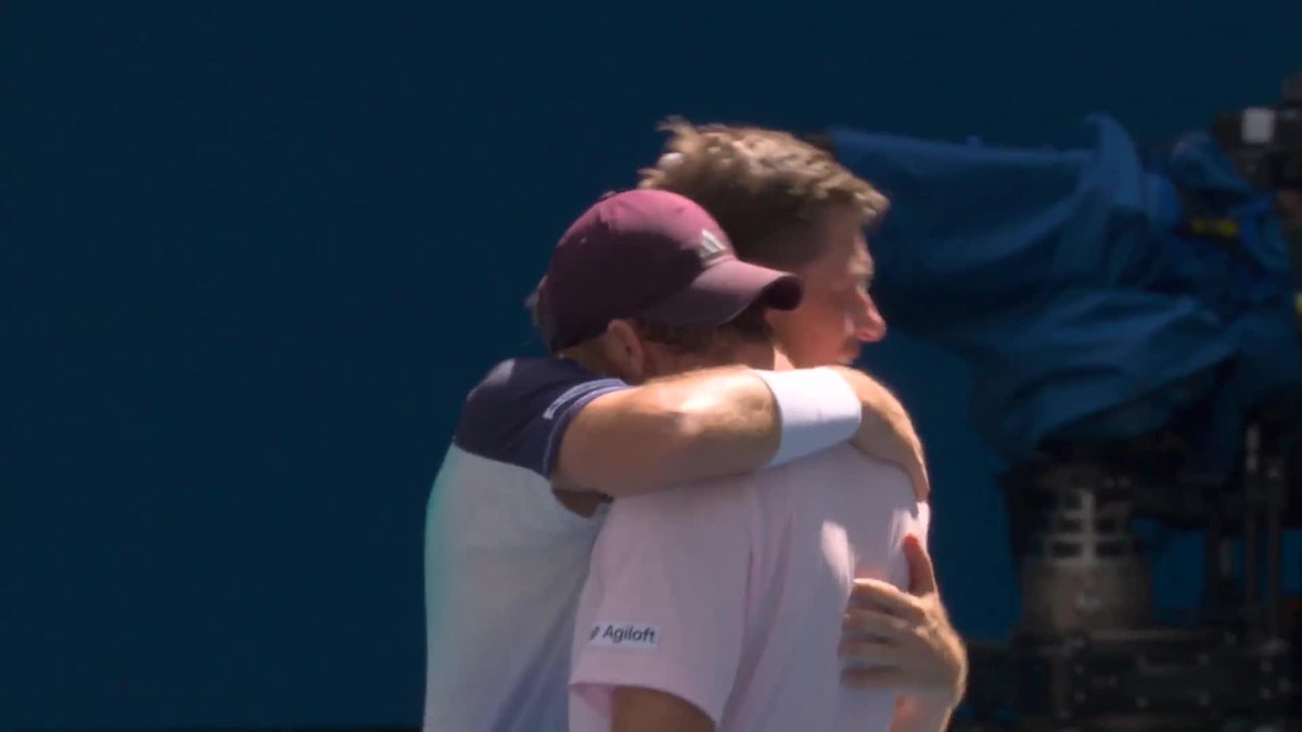 Signed off in style ✍️ 🏆 Harrison/Skupski close out a 6-4, 7-6 victory over Krawietz/Puetz for their second major title together.