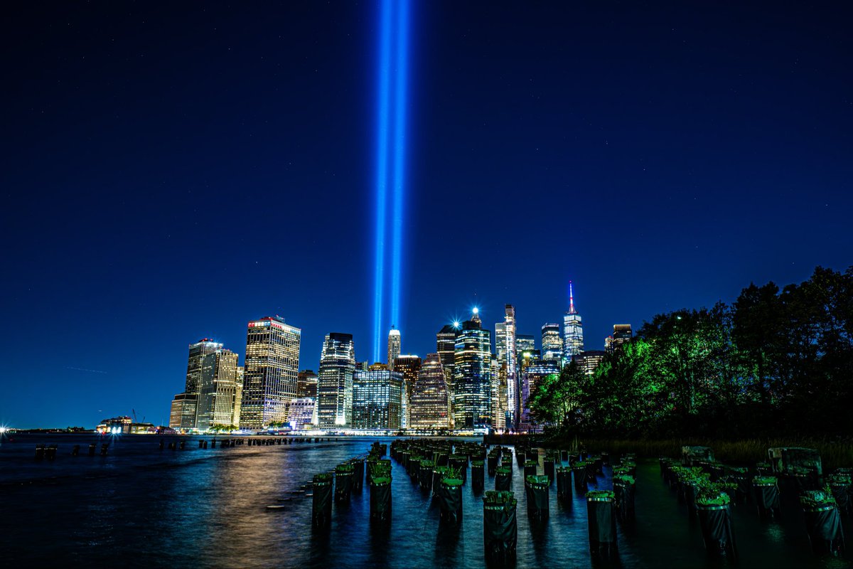From dusk until dawn every year on Sept. 11, the Tribute in Light rises high above Lower Manhattan as a beacon of hope, resilience and remembrance. Visible for miles in every direction, it honors those we lost on September 11, 2001, and reminds us of our promise to #NeverForget.