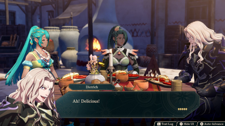 🦹🏼 DELICIOUS! Share a meal between characters in #FireEmblem Fortune’s Weave and help build up their bonds! Here's a tip: it helps if they enjoy the food. #TreehouseLive