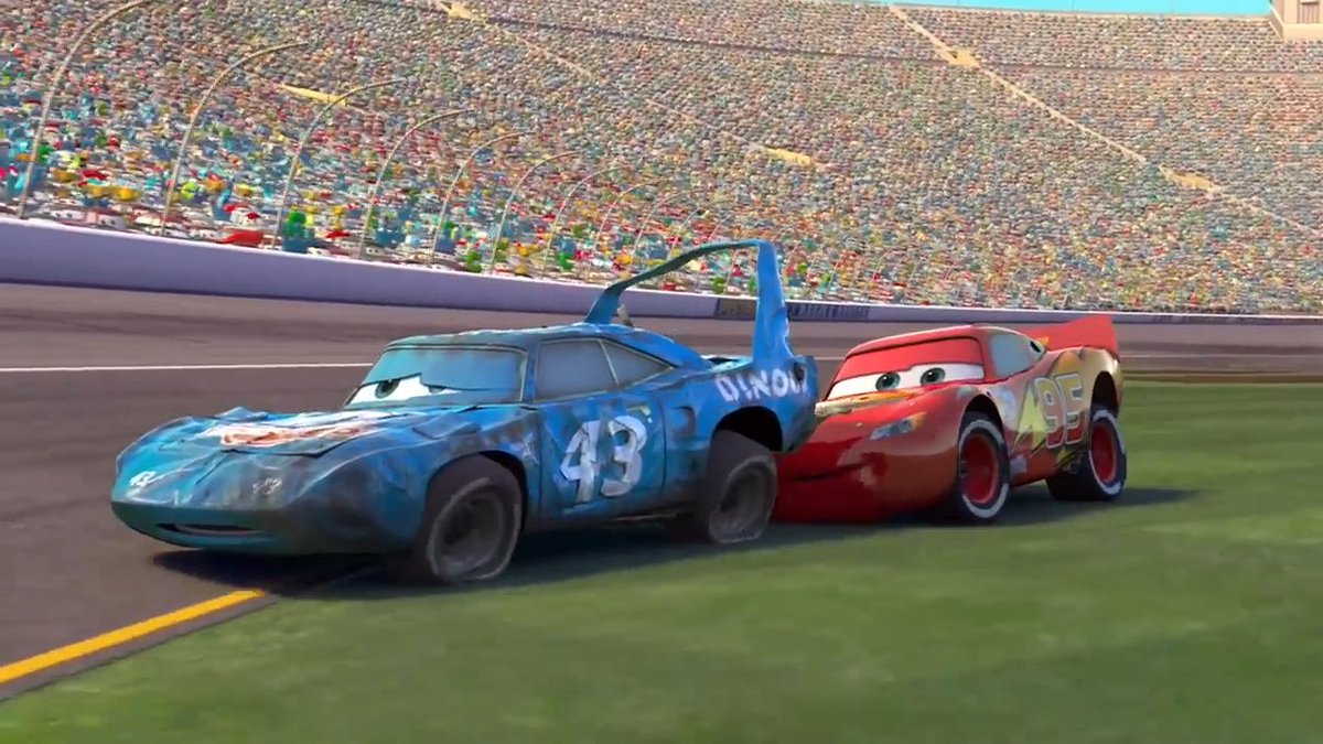 McQuenn not winning the Piston Cup and helping The King finished his last race is the best conclusion of his character arc. After spending time with Radiator Springs and meeting new friends, it’s nice that he finally learns that there’s more to racin’ than just winning.
