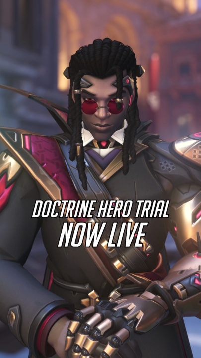 A brand new Support Hero is stepping out from the shadows 🦇 Doctrine’s limited time Hero Trial is NOW LIVE 💥