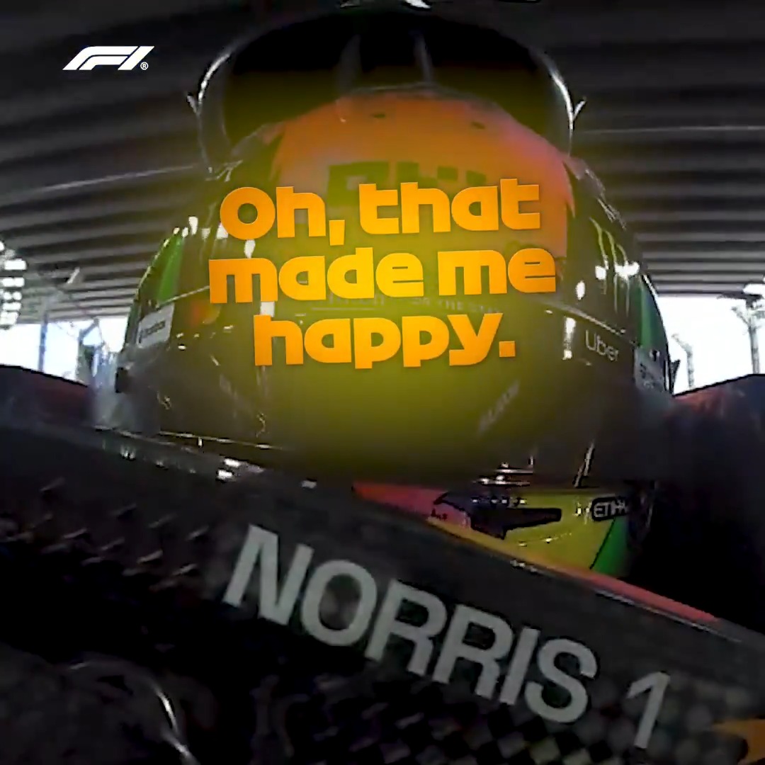 "That made me happy!" 😊 From initial disappointment, to disbelief, to elation for Lando Norris as he realises Pole Position is his 🫨🙌 #F1 #SpanishGP
