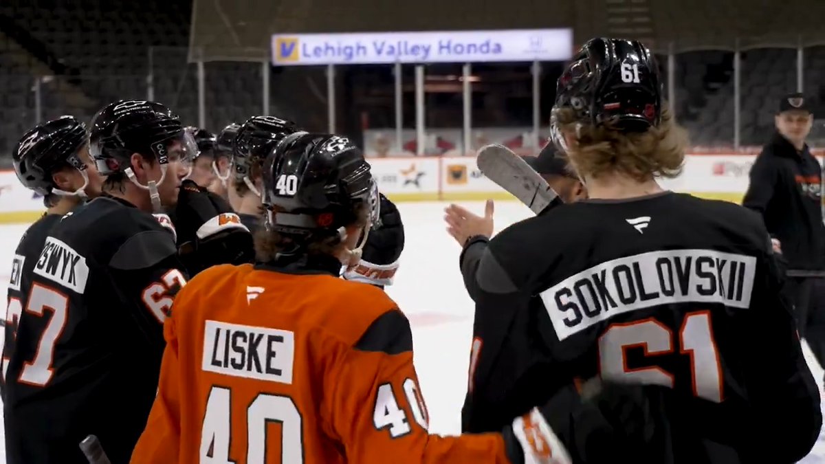 The Rookie Series has arrived! The Future Flyers hit the ice tonight in Allentown to battle the Rangers. 🕖: 7:05PM 💻: #LetsGoFlyers | Kendall Skalicky