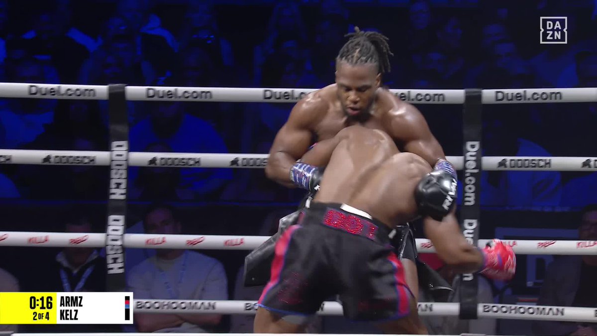A beautiful left hand right on the button from Armz Korleone 💥 #McCannBigStacks | LIVE NOW on DAZN ▪️