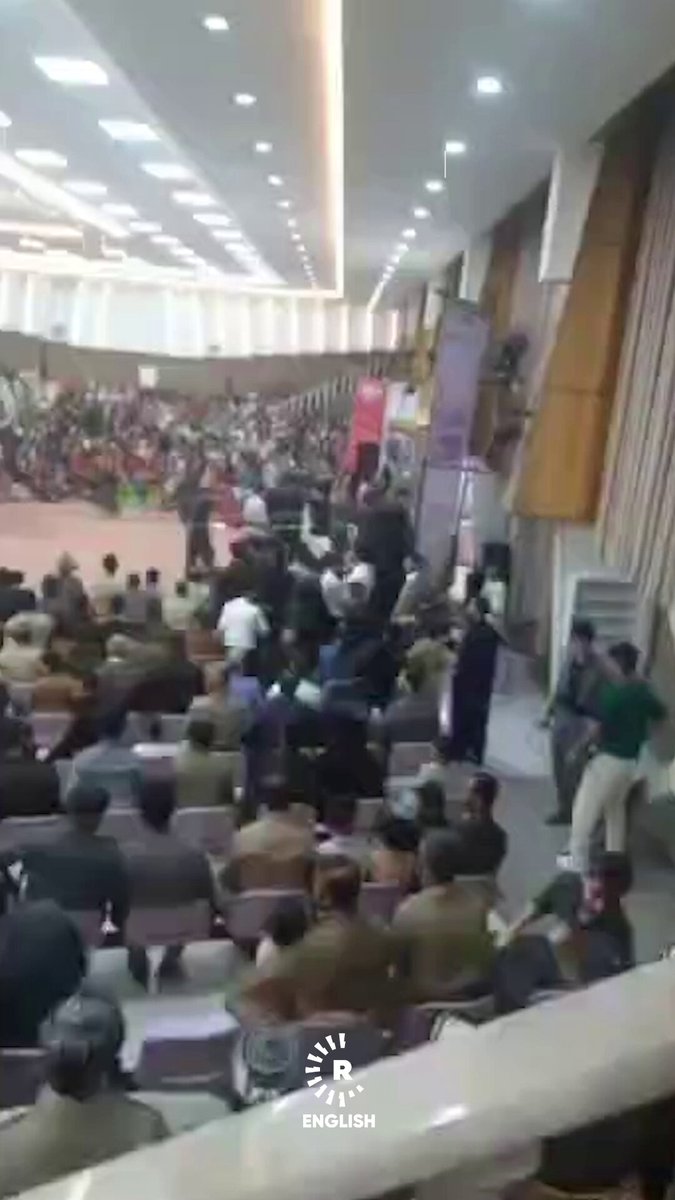 More than 1,200 Kurdish language learners were honored and awarded certificates at a ceremony in Baneh, Iran's Kurdistan province, on Friday, featuring children’s performances, traditional Kurdish dance and recognition for students and teachers. 📹: Submitted
