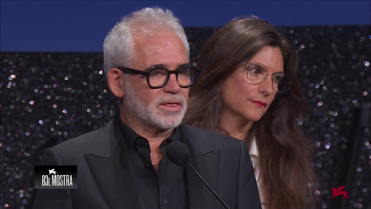 Stéphane Brizé, prix du meilleur scénario pour Un Bon Petit Soldat, fait une déclaration d'amour aux acteurs, et spécialement à Vincent Lindon La Biennale di Venezia