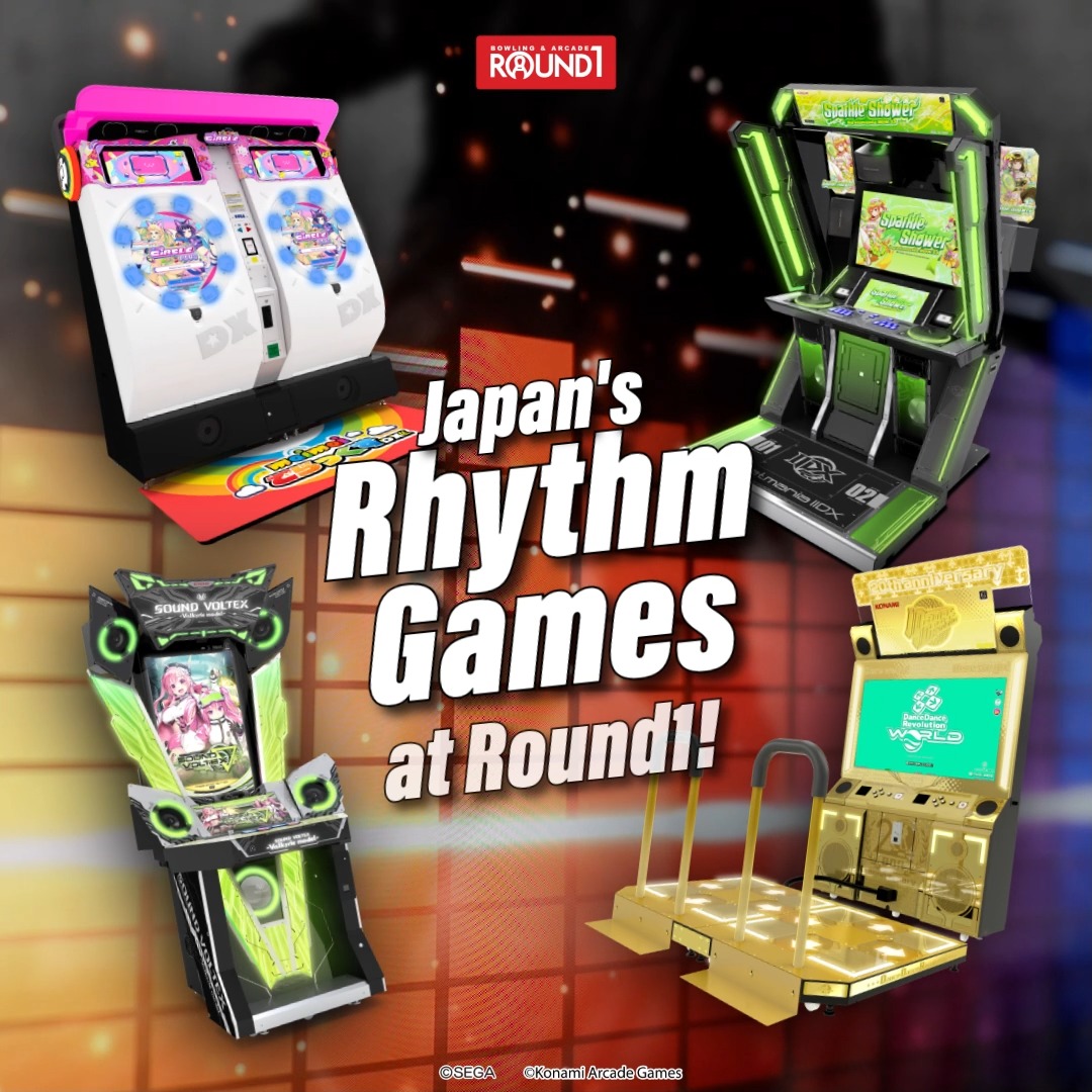 🎵 Catch the beat and stay in sync with nonstop fun! Take on a new rhythm challenge and discover Japan's rhythm games at Round1 featuring: 👟 DanceDanceRevolution WORLD 🔊 SOUND VOLTEX -Valkyrie model- 🎶 beatmania IIDX LIGHTENING MODEL 🧤maimai DX International Version Dance, tap, and slide your way to high scores as you make every note count! Which rhythm game keeps you coming back for one more song? 👇 Click for more details! --- Tag Round1 Bowling & Arcade in your rhythm gameplay for a chance to be featured! #Round1USA #round1 #arcade #rhythmgames