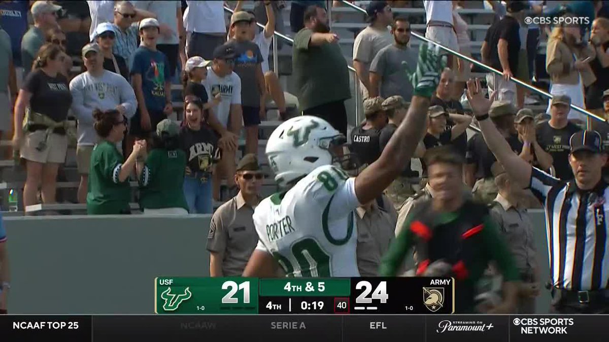 Josh Porter gives South Florida Football the late lead!