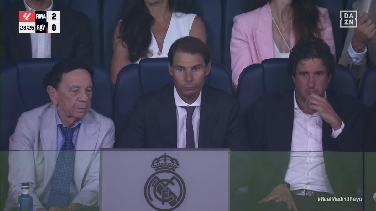 ESTO ES BRUTAL 😍 RAFA NADAL ES APLAUDIDO POR EL BERNABÉU Y RAFA JÓDAR SE SUMA A LOS APLAUSOS 🎾🇪🇸 #LALIGAenDAZN⚽️