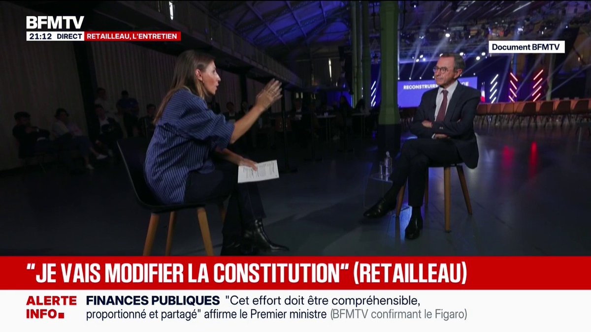 Réunion du centre et de la droite: "Je ne suis pas centriste", déclare Bruno Retailleau, candidat LR à la présidentielle