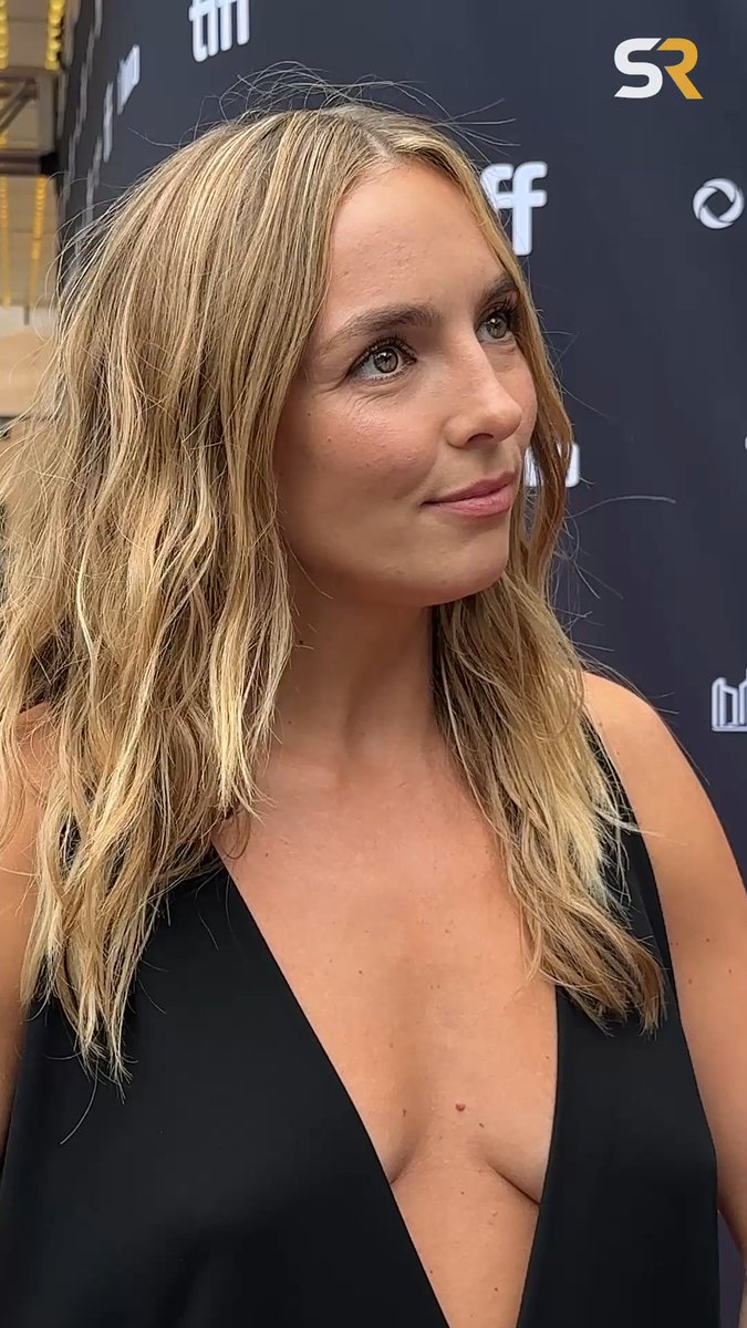 On the #TIFF red carpet, #JodieComer discusses how she felt jumping head first into a movie musical, especially one with as wild of a premise as #Stuffed. 💭