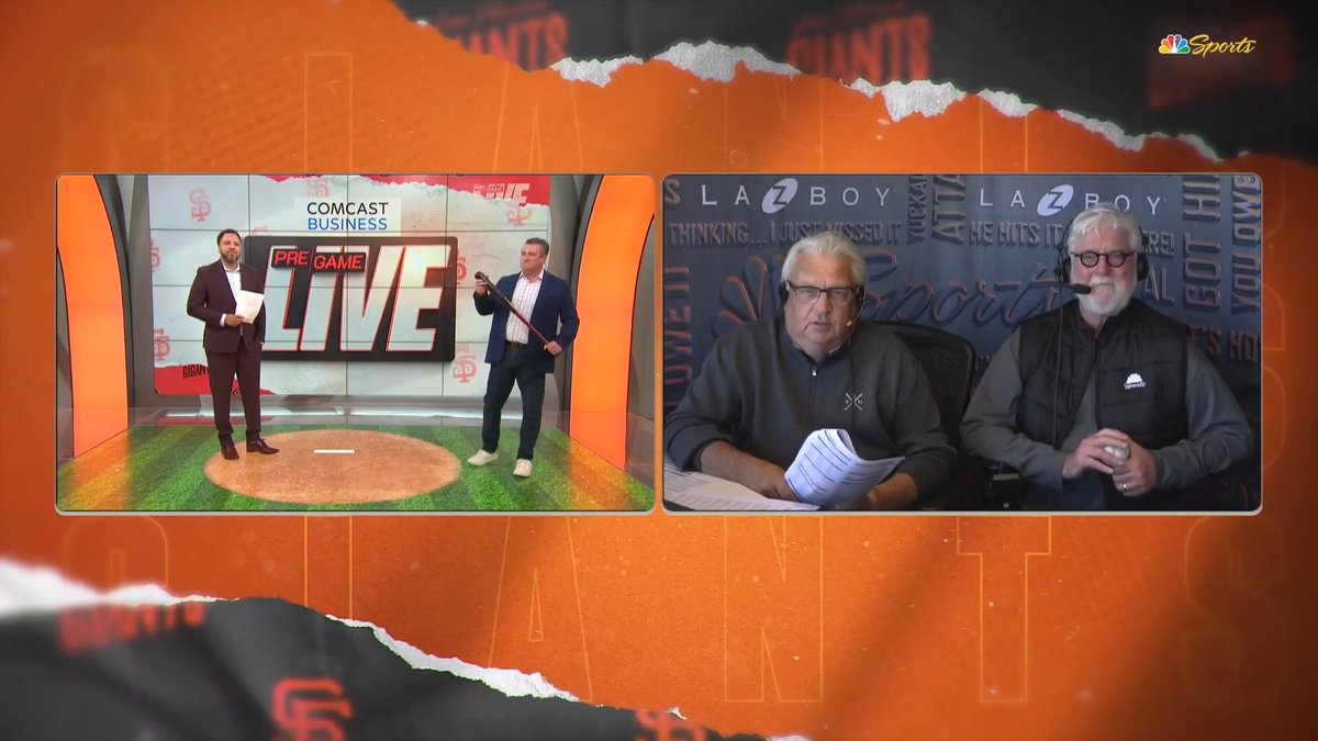 This moment between Rich Aurilia and Mike Krukow 🥺️
