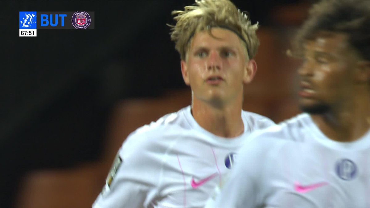 Le double contact et la finition de Thomas Jørgensen 😱🇩🇰 🤝 Toulouse FC égalise au Moustoir ! #FCLTFC