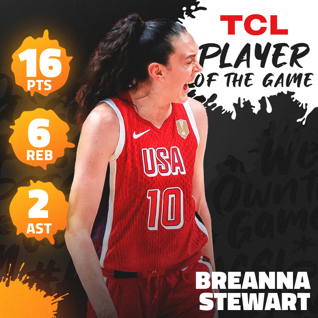 STEWIE IS HER 🇺🇸🔥 #FIBAWWC 16 PTS | 6 REB | 2 AST